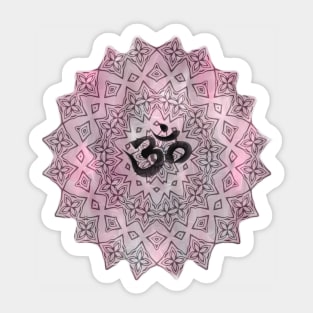 Yoga OM Symbol Meditation Flower Spiritual Shirt Sticker